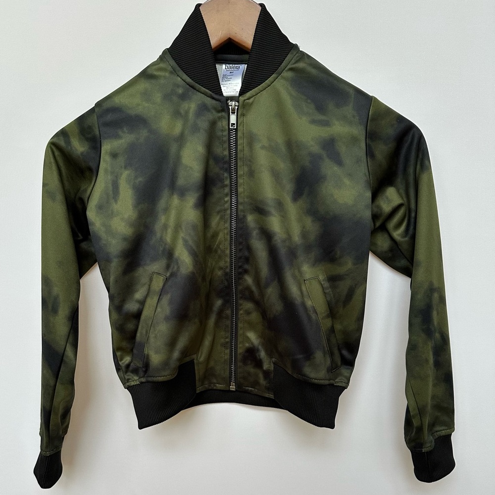 Graphic Print Bomber Jacket- Dancewear